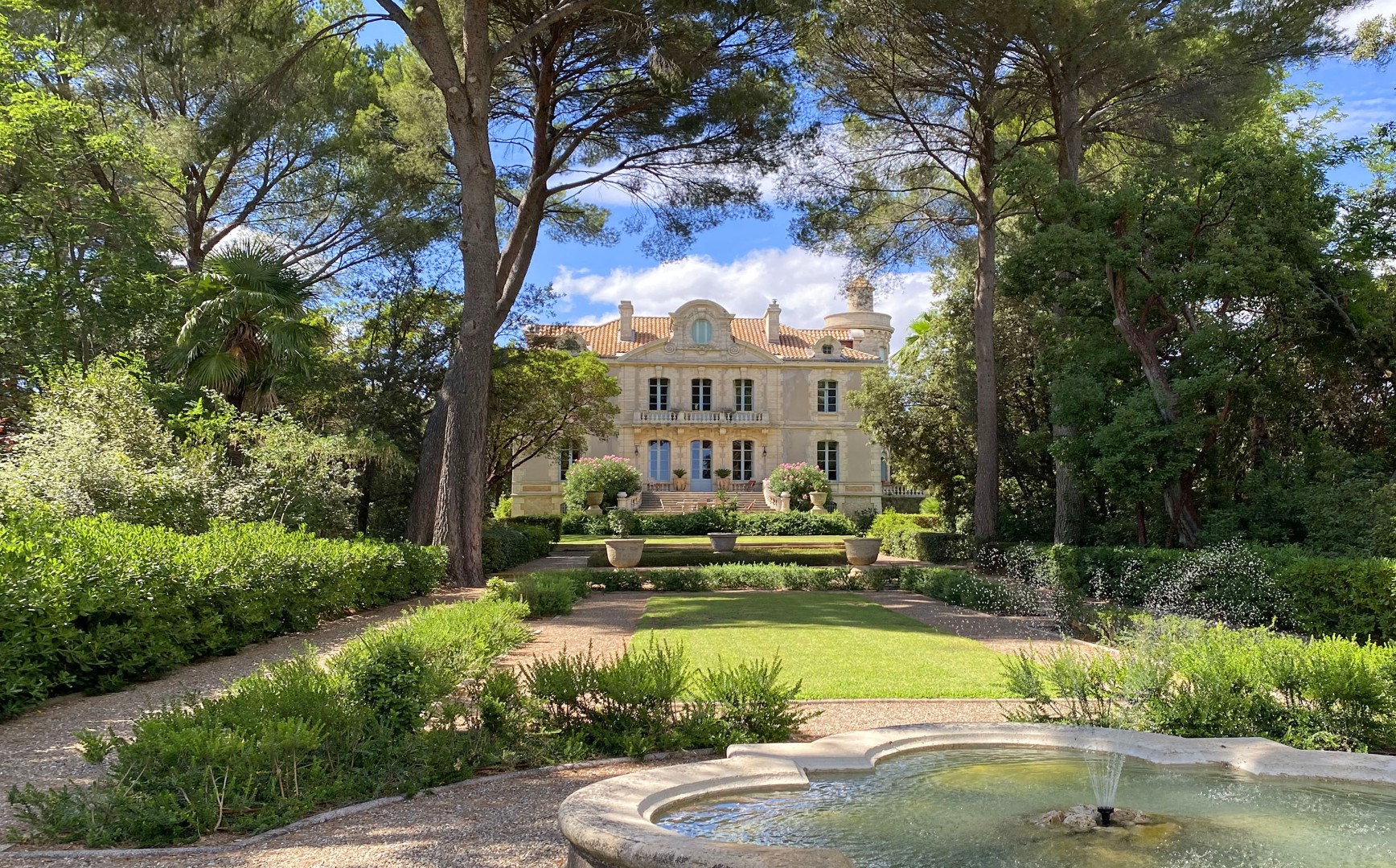 house seen from the garden